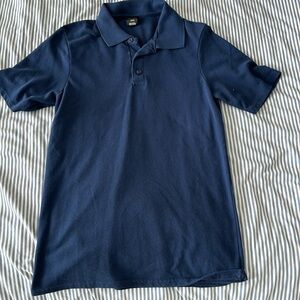 Blue Hanes Polo Shirt